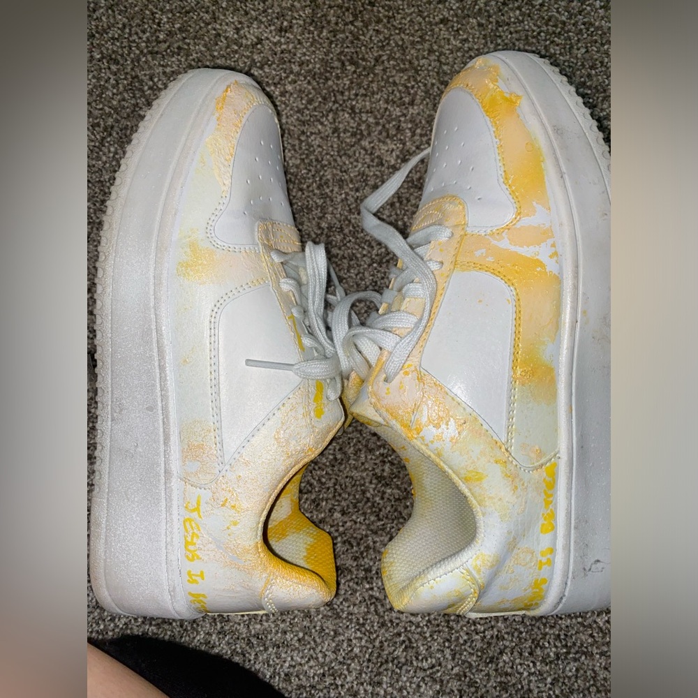 Yellow & White Sneakers